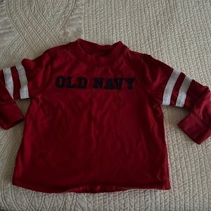 Old navy red long sleeve shirt 3T